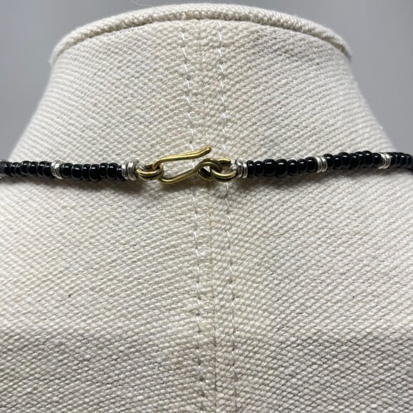 Handcrafted Boho Necklace Silver Tone Mandela Pendant Beaded Gypsy Ethnic‎ - Picture 10 of 14